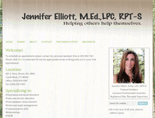 Tablet Screenshot of jenniferelliotttherapy.com